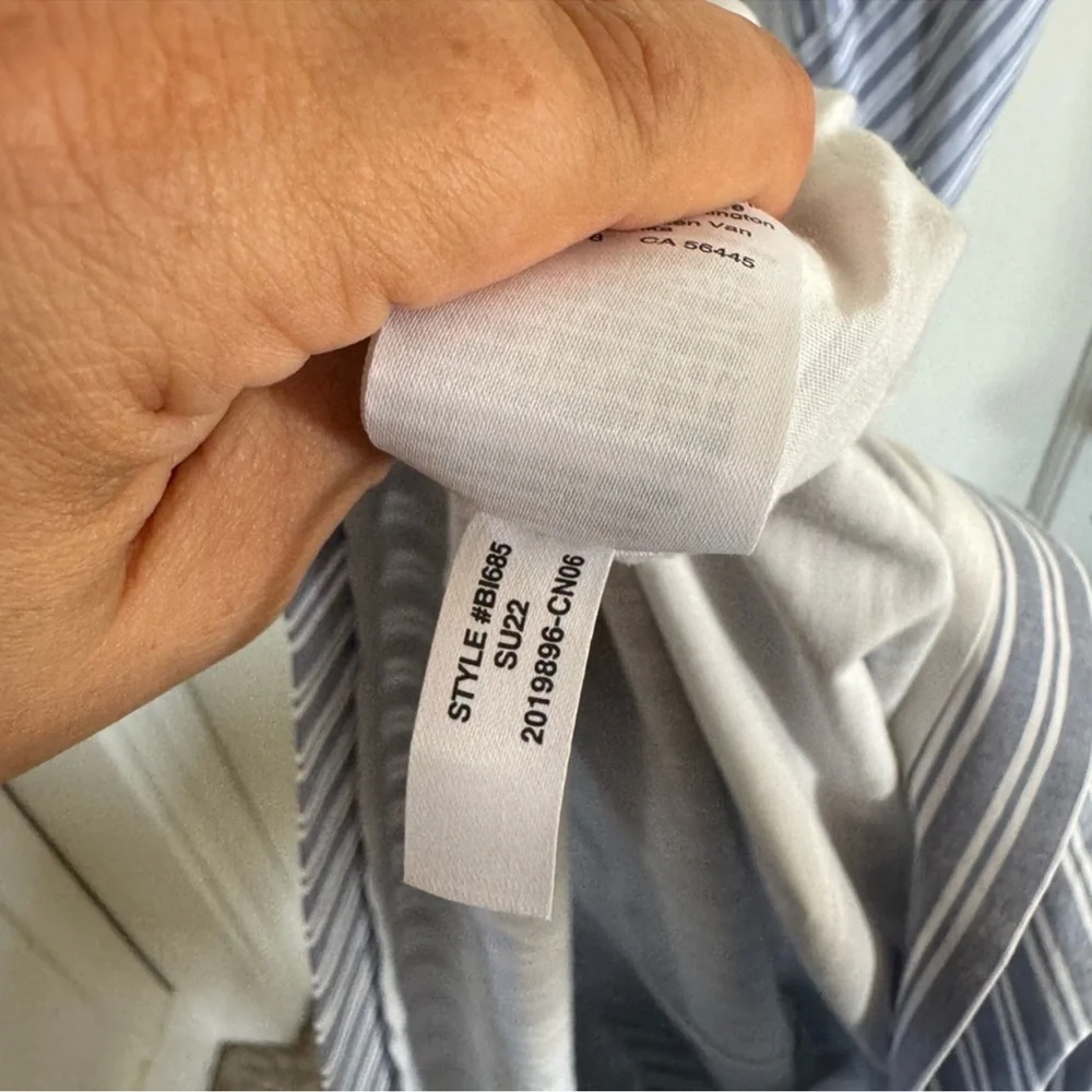 NWT J. Crew Collection Twist-back midi dress‎ in stripe size 8